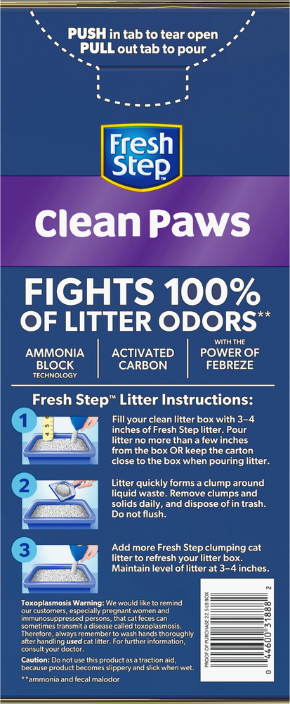 Fresh step cat litter paw points deals