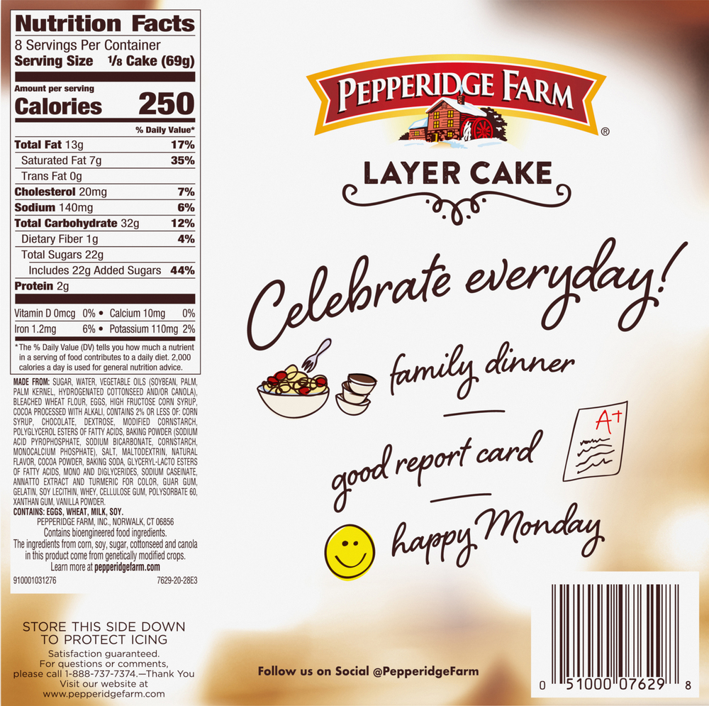Pepperidge Farm Cake Layer Chocolate Fudge Stripe Planogram Back 