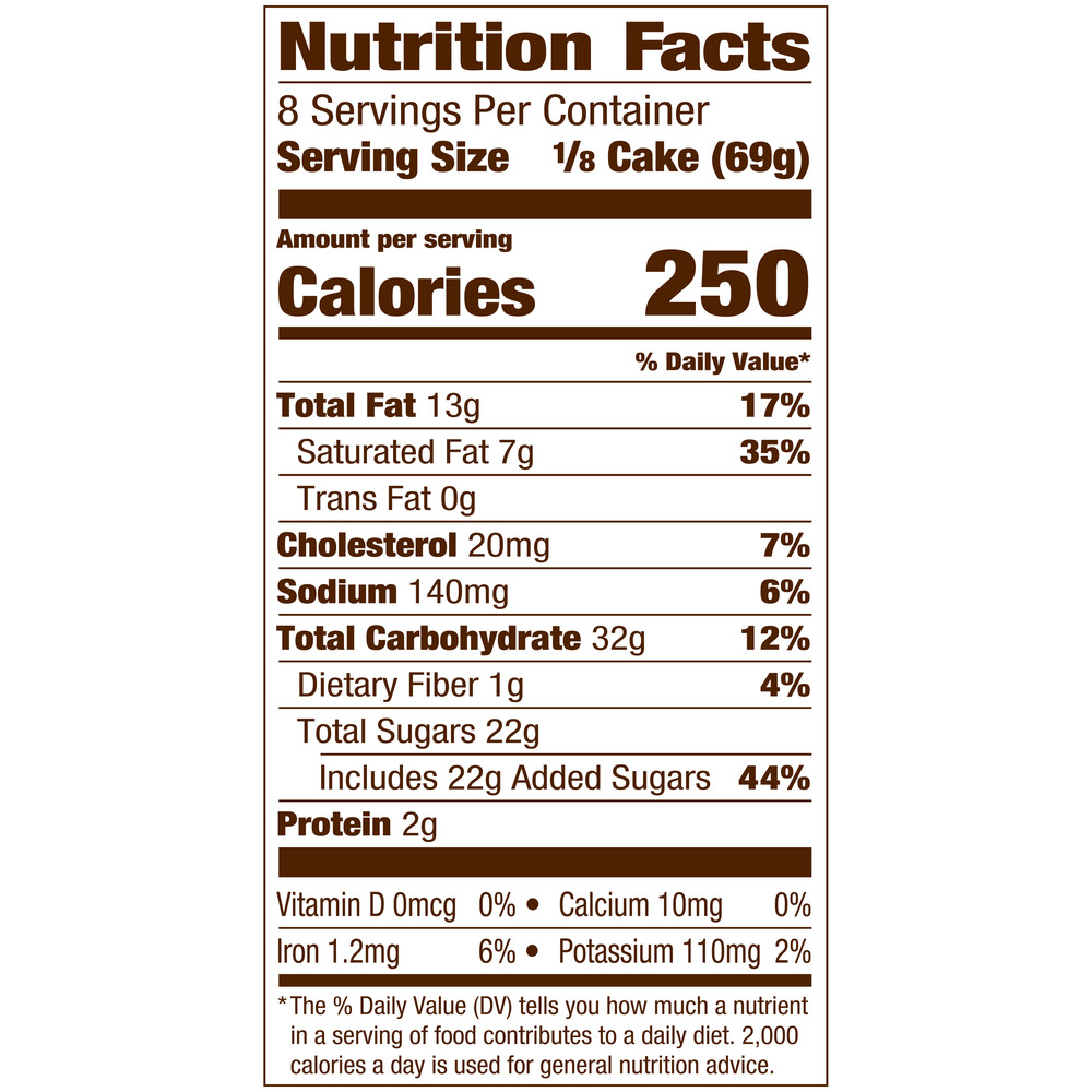 Pepperidge Farm Snowball Frozen Chocolate Fudge Stripe Layer Cake 