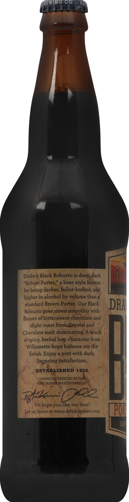 Drake's Porter, Black Robusto