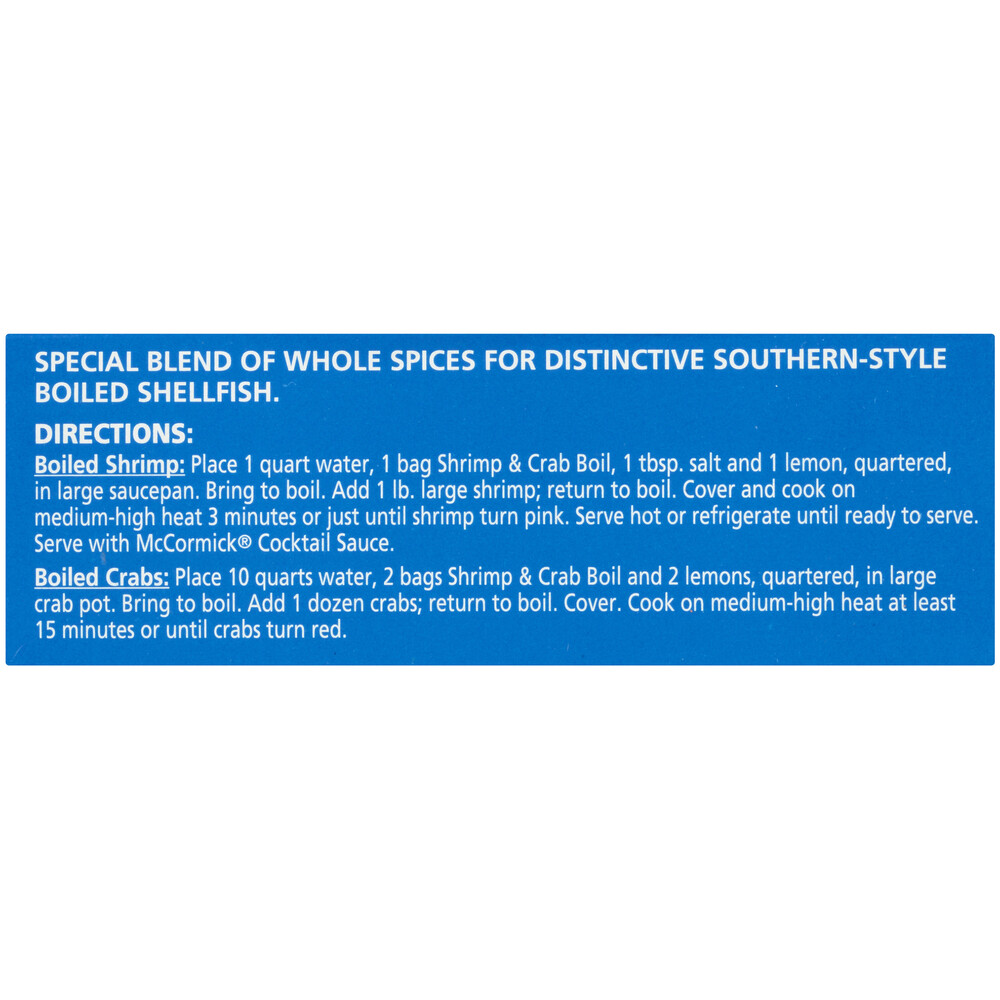 McCormick Golden Dipt Shrimp & Crab Boil SpicePlanogramRight