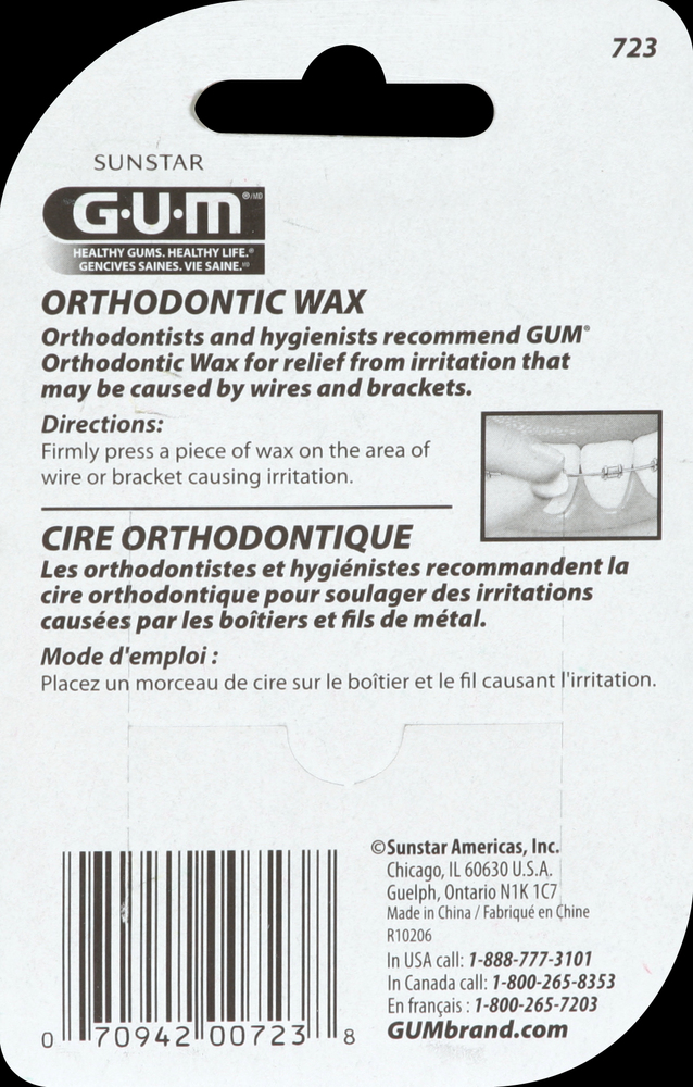 Gum Ortho Wax Planogram Back