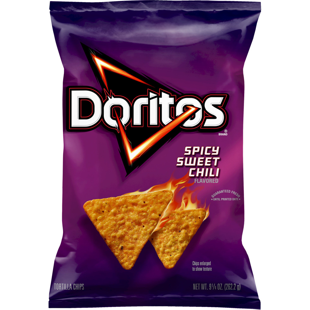 邦楽 CIRCULATE SWEET or SPICY Doritos Tortilla Chips, Spicy Sweet Chili Flavored