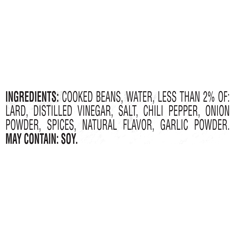 Rosarita Refried Beans, 30 Less Sodium, TraditionalIngredients