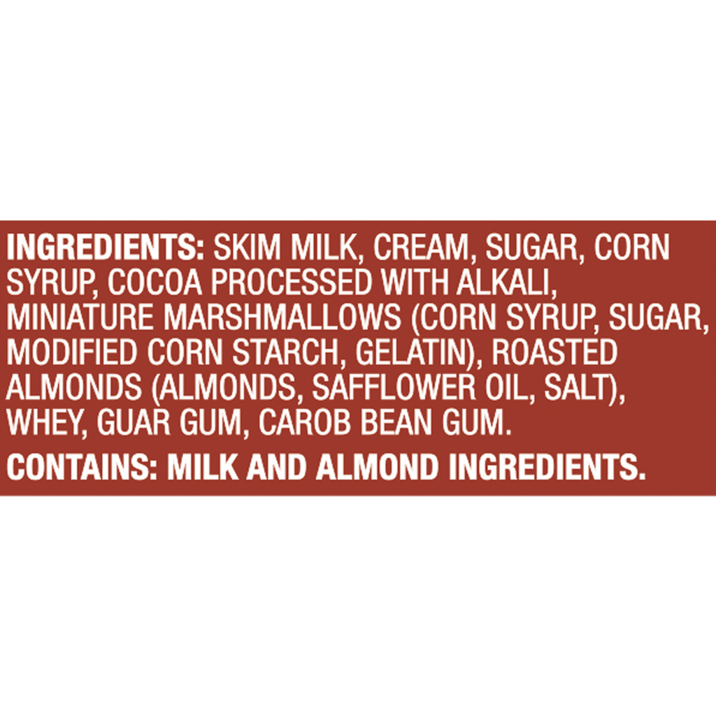 Dreyer's Ice Cream, Rocky RoadIngredients