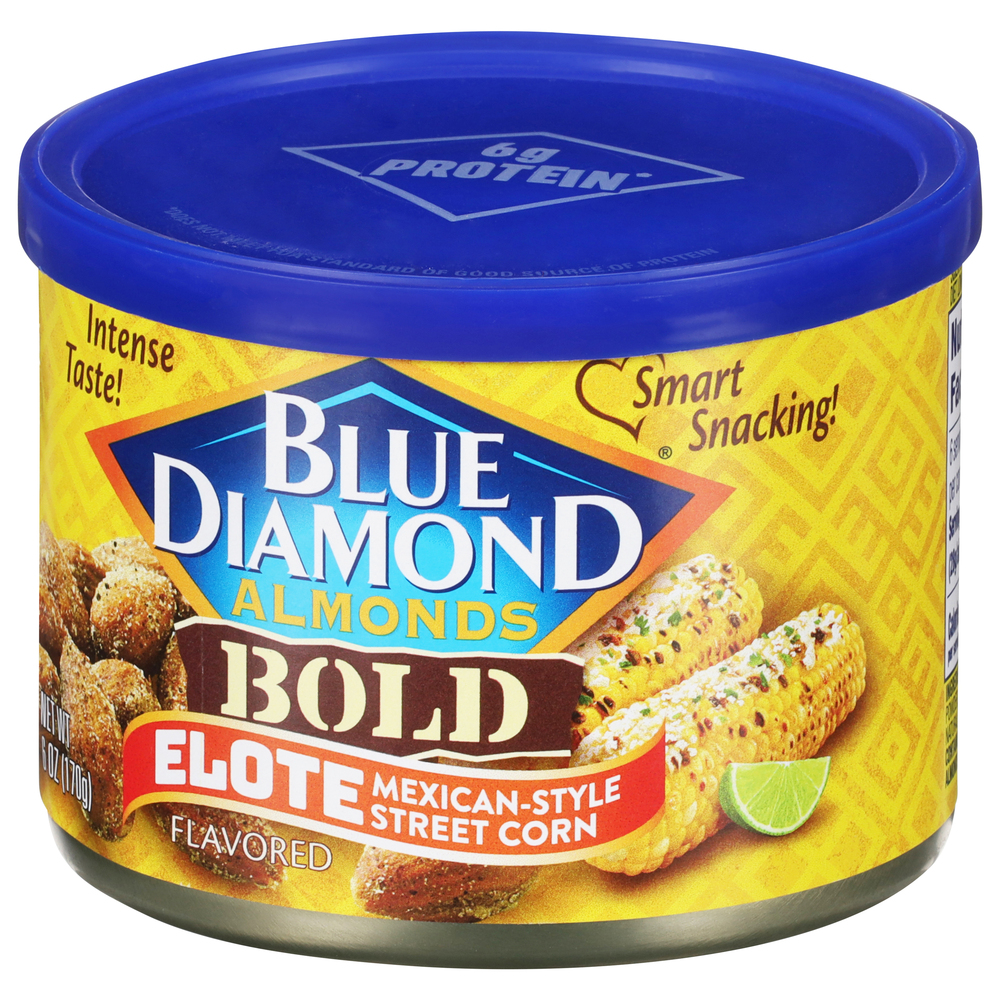 Blue Diamond Almonds, Elote MexicanStyle Street Corn Flavored, Bold