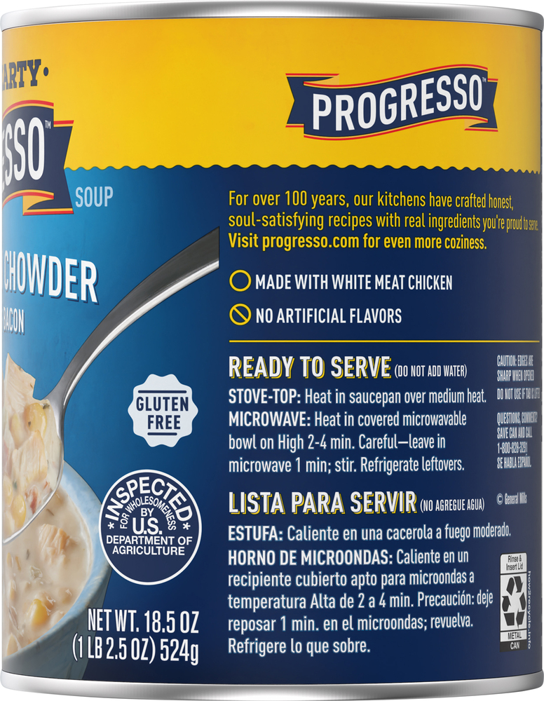 Progresso Soup, Chicken Corn ChowderPlanogramRight