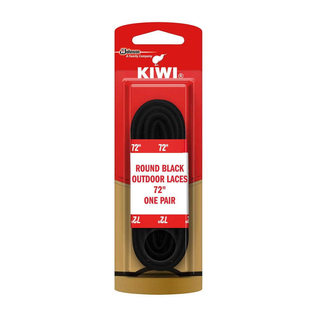 Kiwi Dress Laces Waxed Round Brown 27 Inches