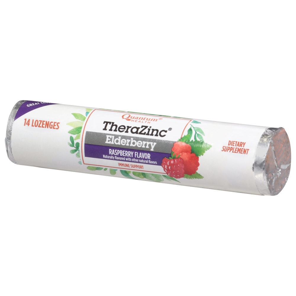 Thera Zinc Lozenges Raspberry Flavor Elderberry
