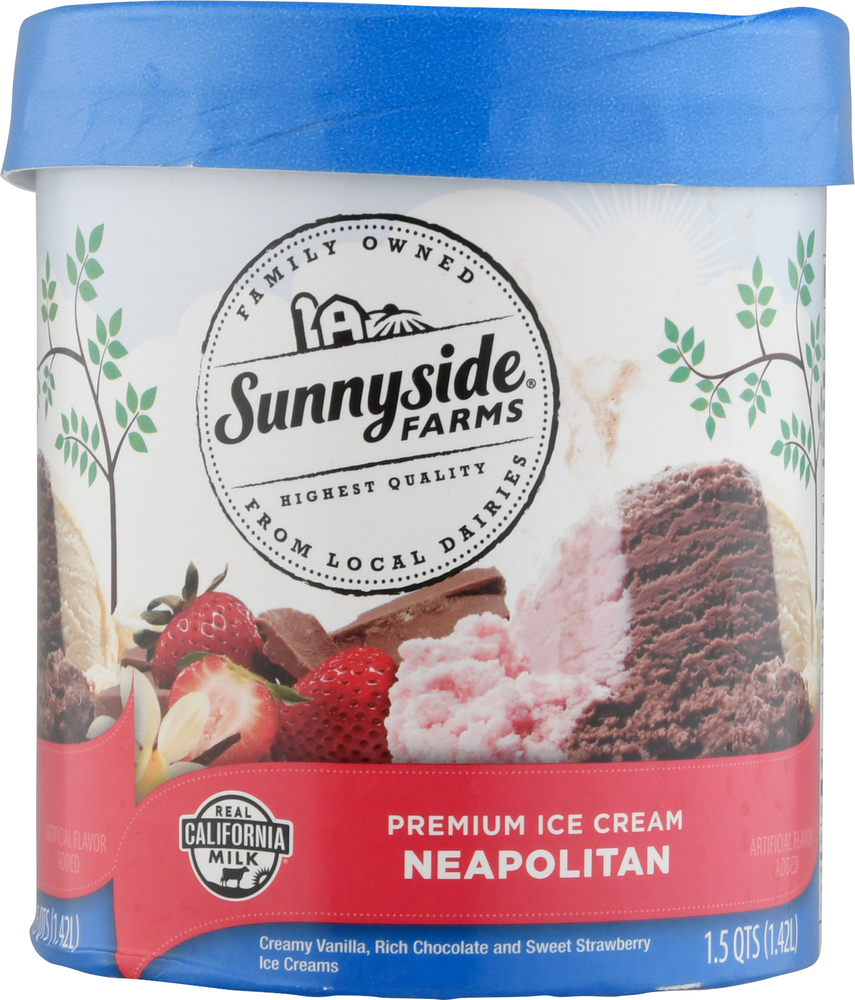 Sunnyside Farms Ice Cream, Premium, NeapolitanMain