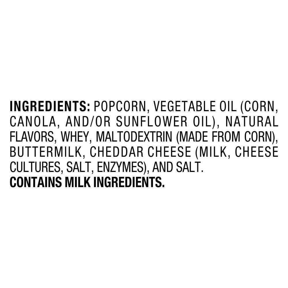 Smartfood Smartfood Popcorn White Cheddar 6.75 OzIngredients