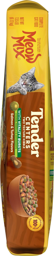 Meow Mix Tender Centers Cat Food With Vitality Bursts Salmon Turkey