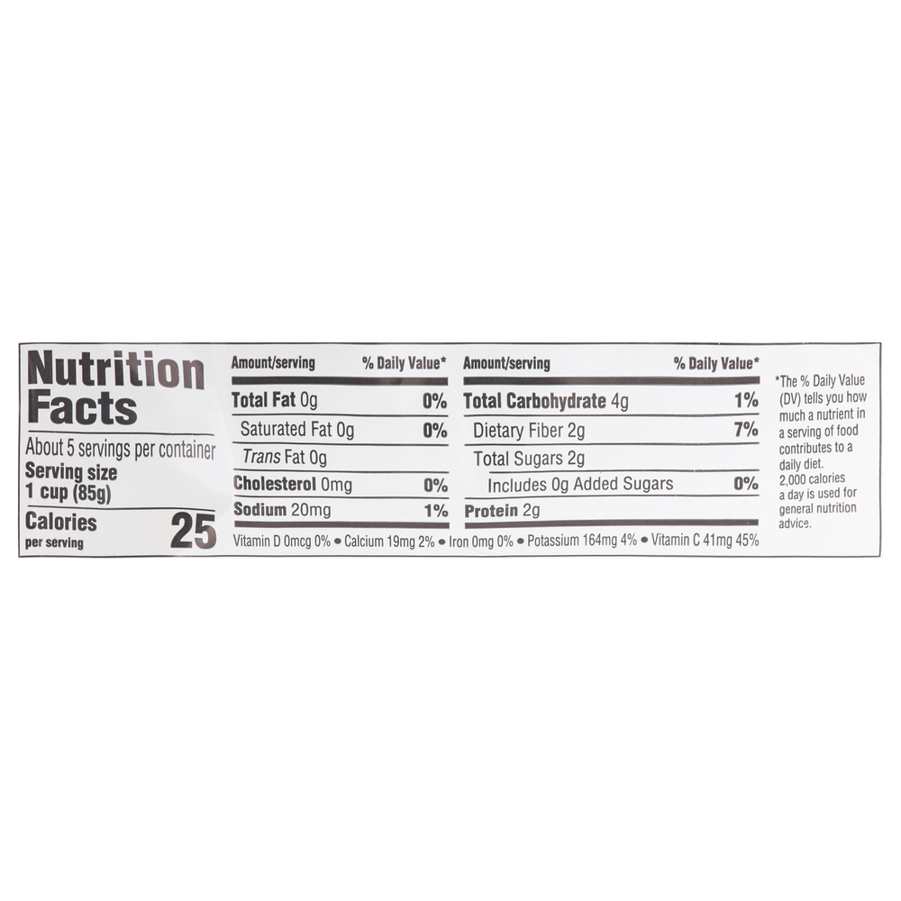 Woodstock Cauliflower Florets, OrganicNutritionFacts