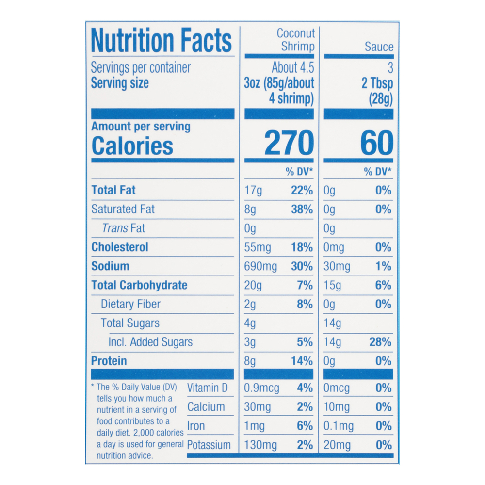 SeaPak Shrimp, Includes Orange Marmalade Sauce, Coconut, Jumbo, Family