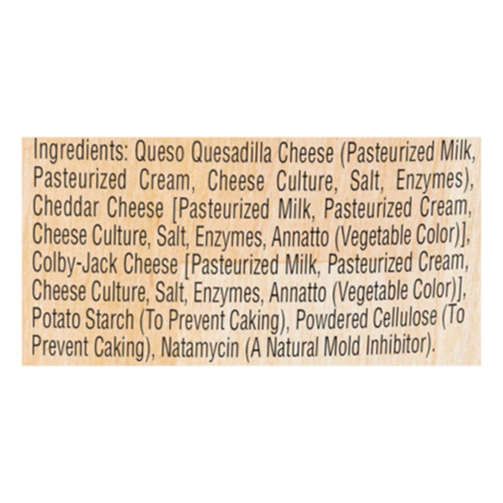 Sargento Shredded Cheese, 3 Cheese Mexican, CreameryIngredients