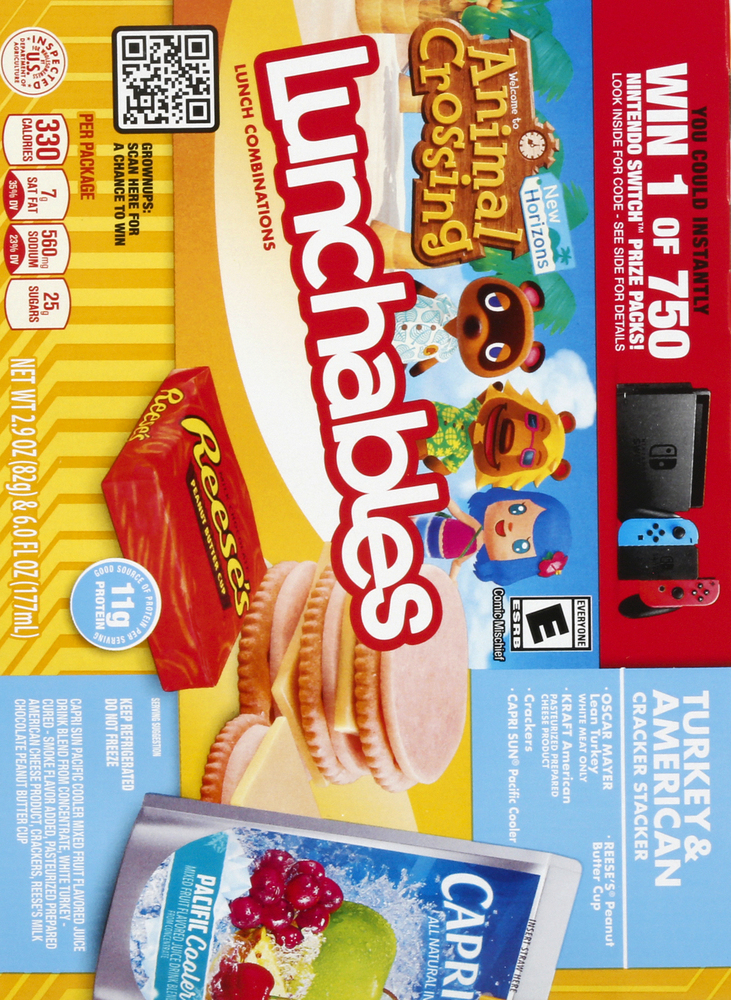 Lunchables Lunch Combinations Turkey American Cracker Stacker