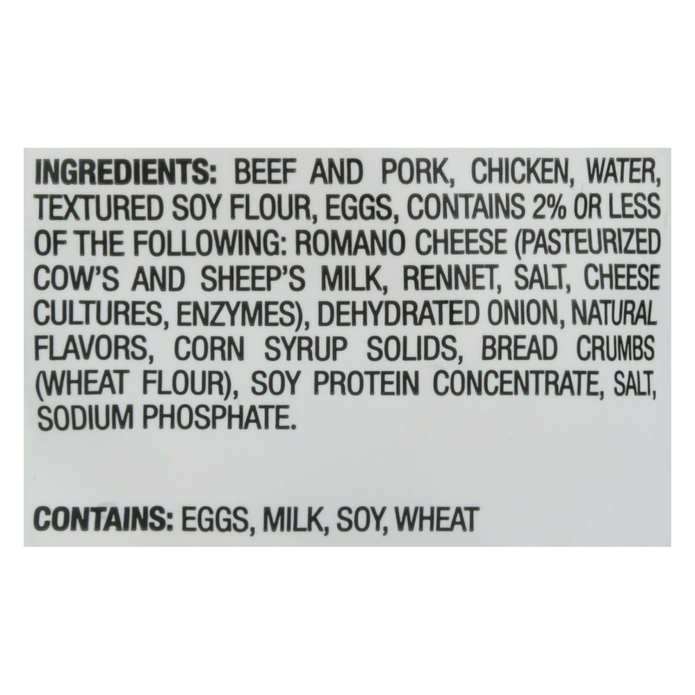 Rosina Meatballs, Italian StyleIngredients