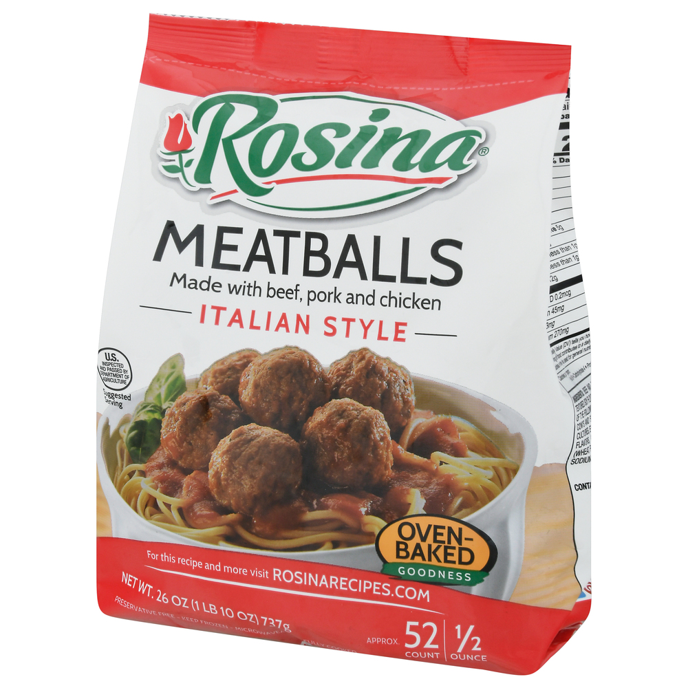 Rosina Meatballs, Italian StyleFrontRightElevated