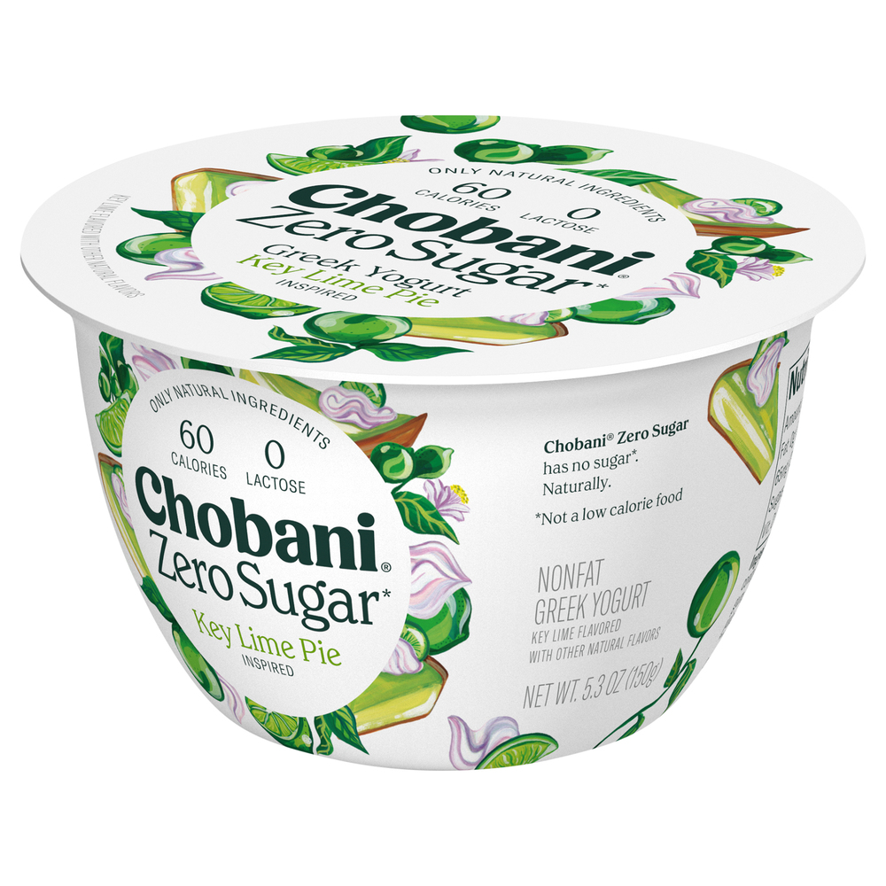 Chobani Yogurt, Greek, Nonfat, Zero Sugar, Key Lime Pie InspiredFront
