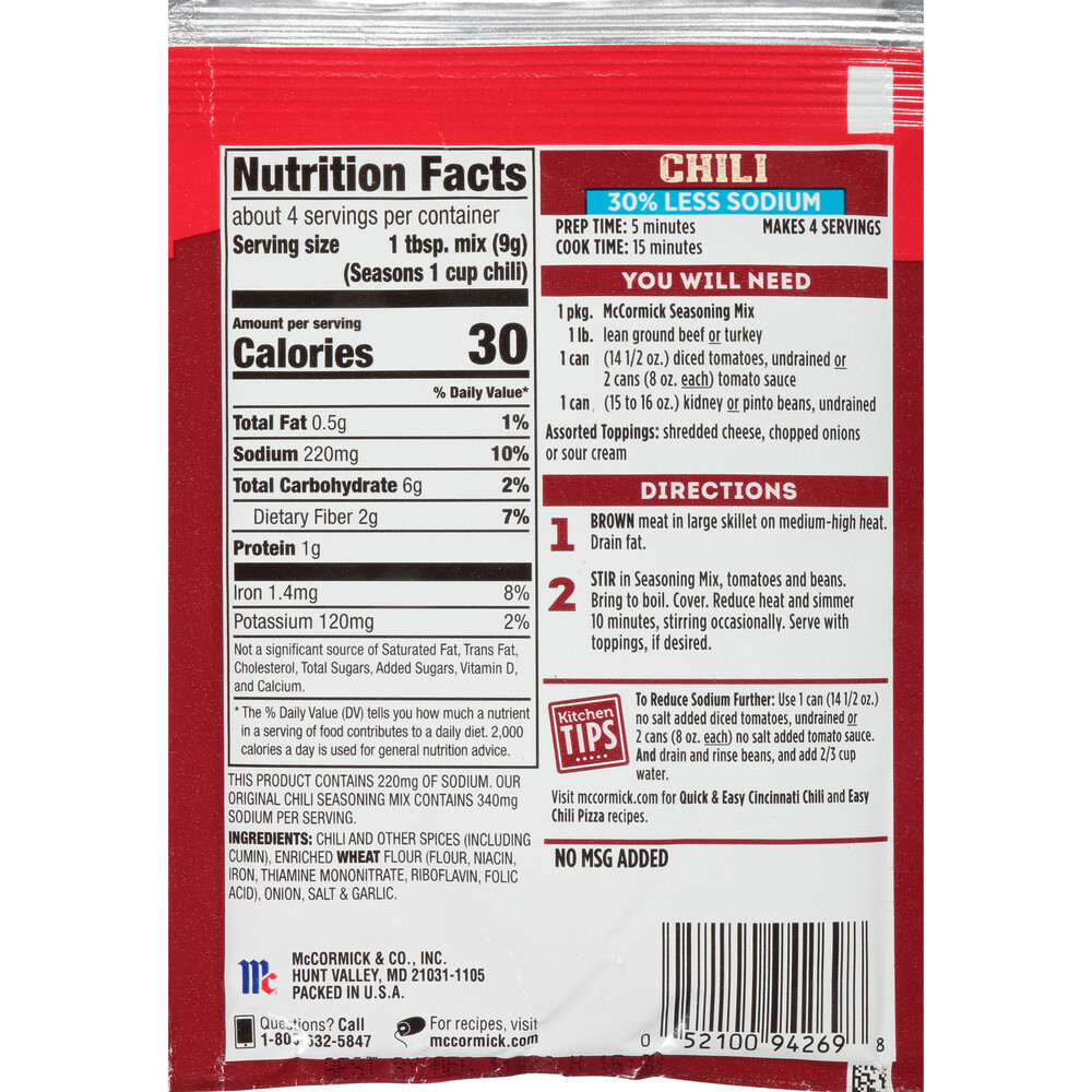 Chili seasoning packet recipe discount