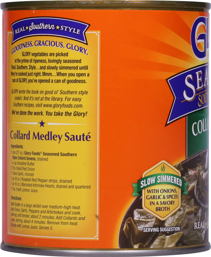 Glory Collard Greens, Southern Style, SeasonedPlanogramLeft