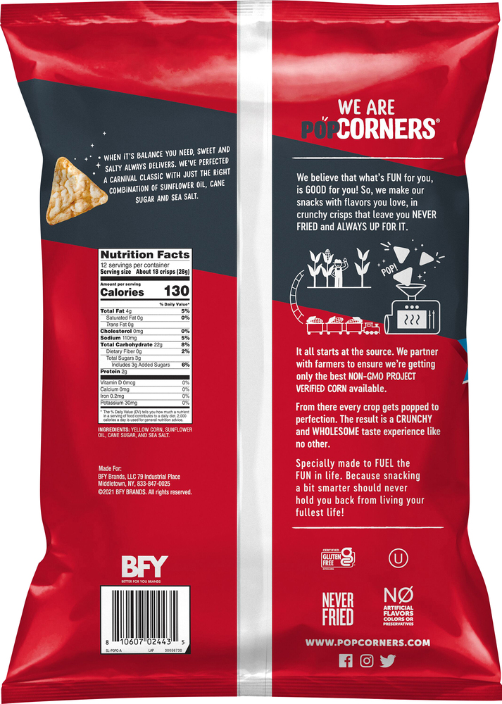 PopCorners Kettle Corn, Sweet & Salty, Party Size!PlanogramBack