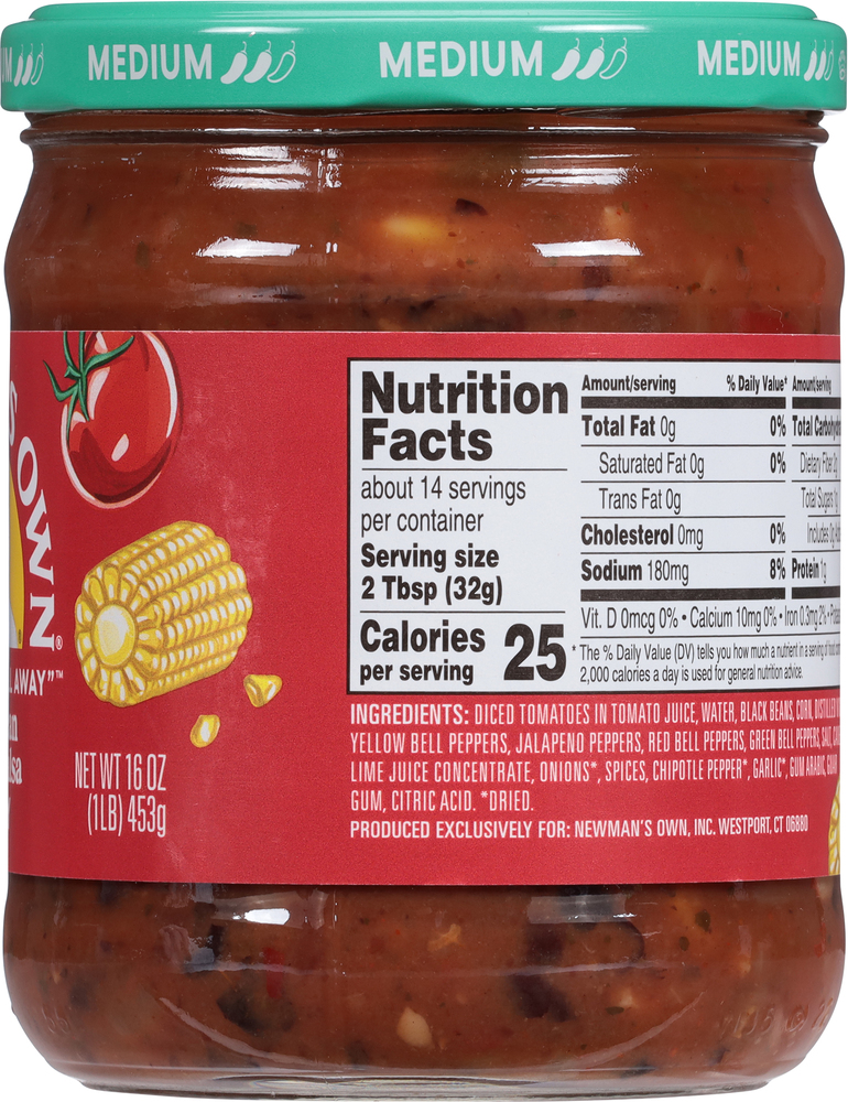salsa nutrition bpc 157 Newman's Own Salsa, Black Bean & Corn, Medium, Chunky BPC-157 Peptide Capsules1000mcg-Rapid Muscle