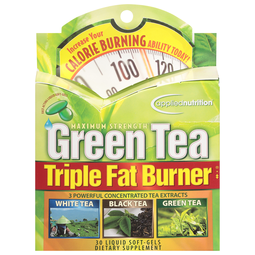 Applied Nutrition Triple Fat Burner Green Tea, Maximum Strength, Liquid SoftGelsMain