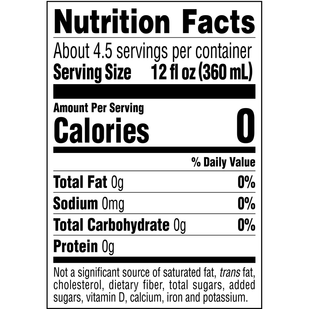 Gold Peak Black Tea, UnsweetenedNutritionFacts