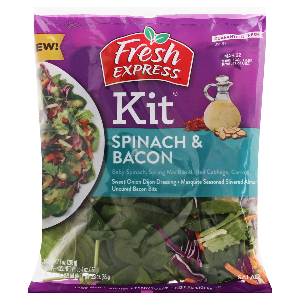 Fresh Express Salad Kit, Spinach &