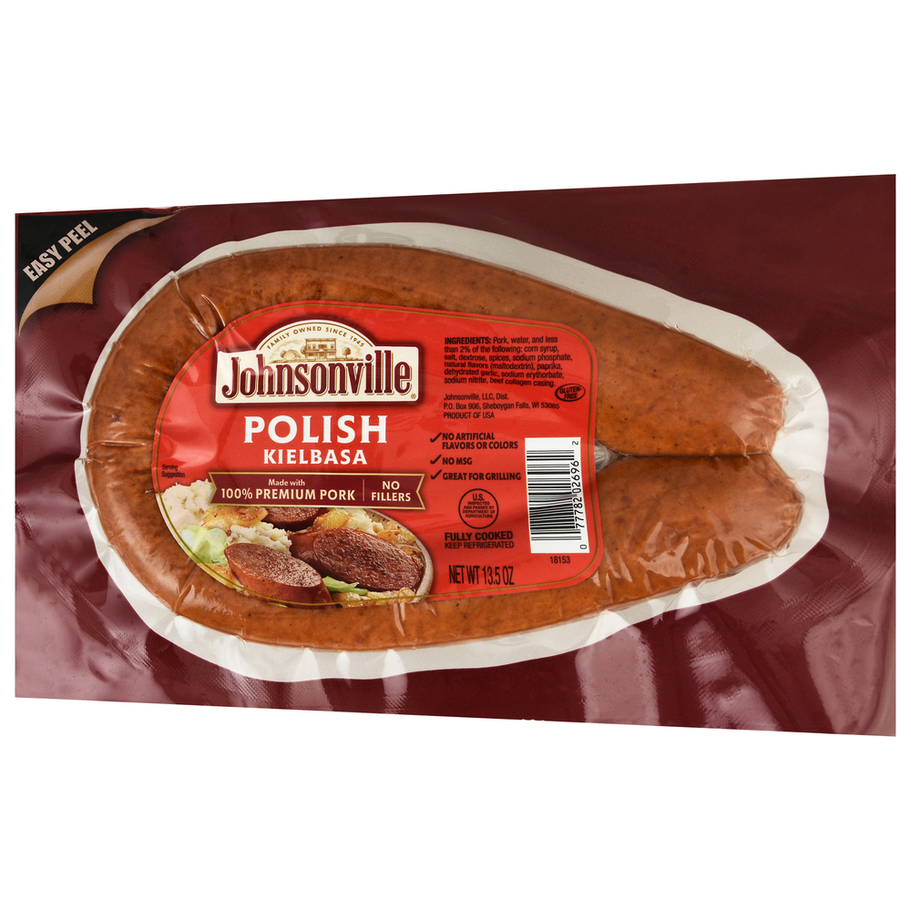 Johnsonville Kielbasa, PolishFrontRightElevated