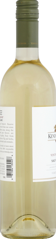 Kendall-Jackson Sauvignon Blanc, Vintner's Reserve, 2017, California