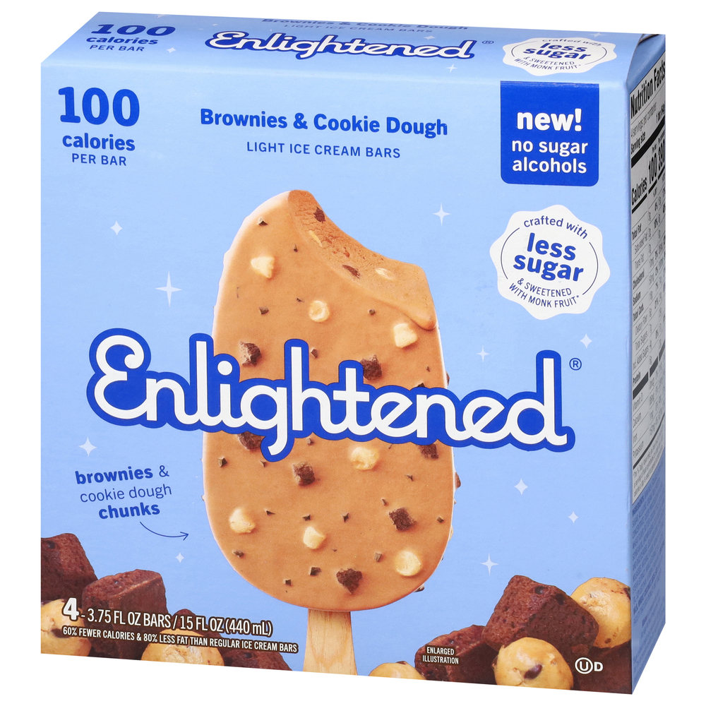 Enlightened Ice Cream Bars, Brownies & Cookie Dough, LightFrontRight