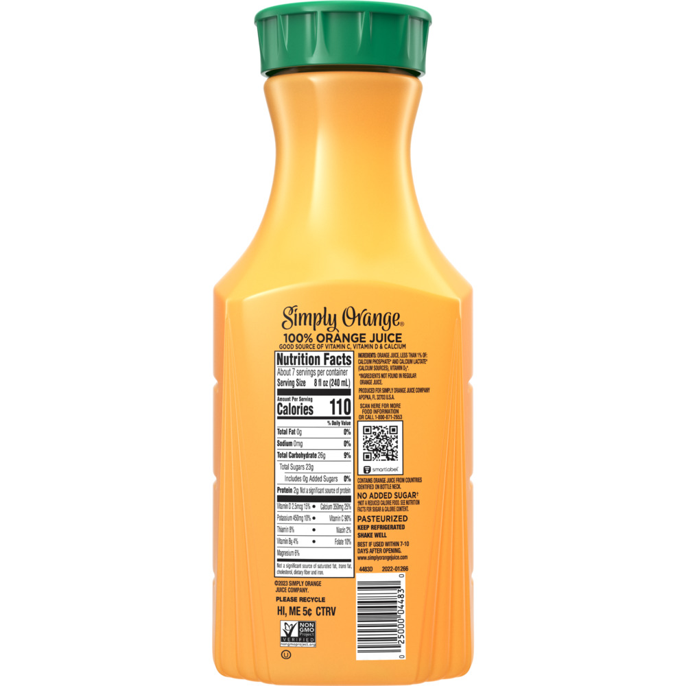 Simply Orange Medium Pulp Orange Juice With Calcium And Vitamin D