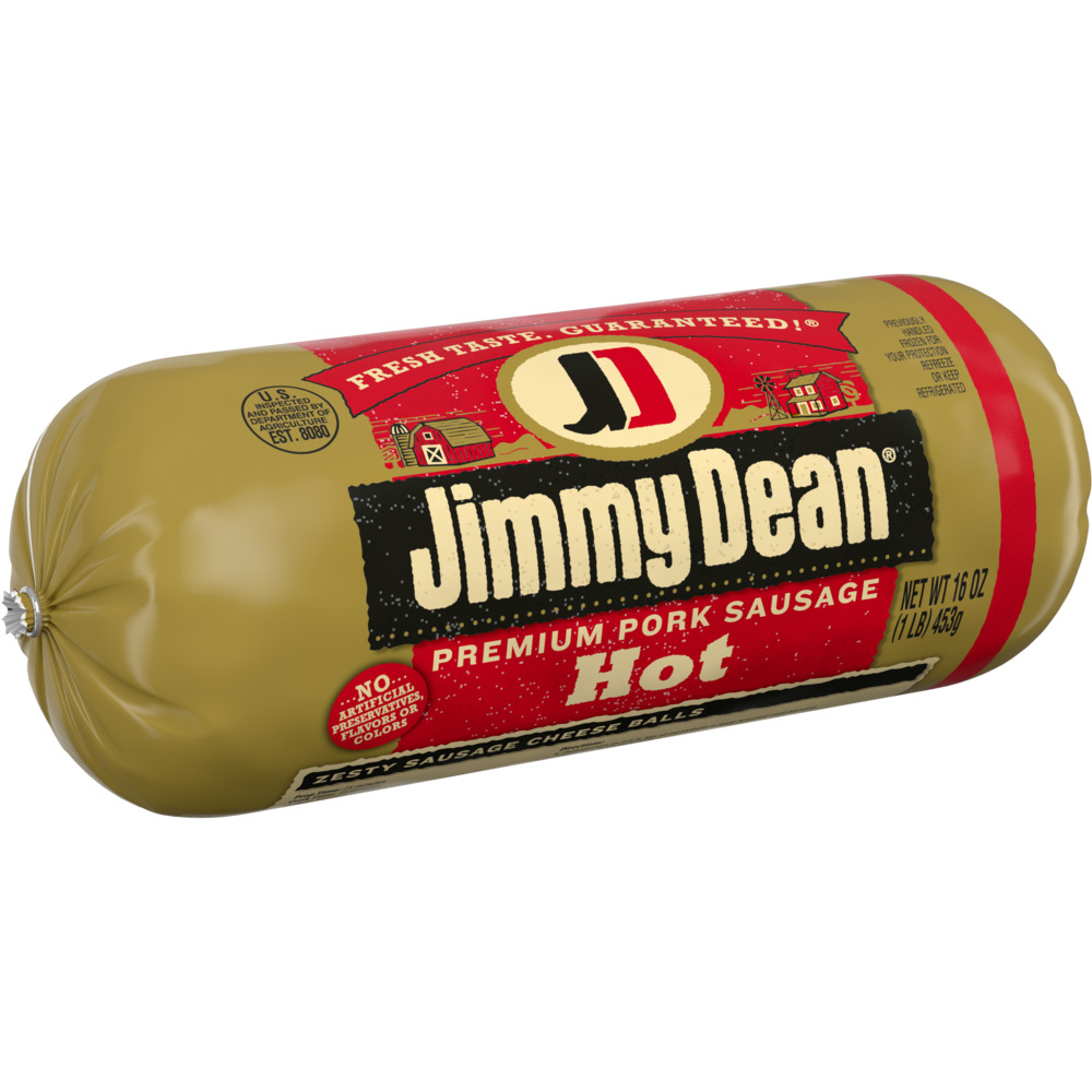 Jimmy Dean Premium Pork Hot Breakfast Sausage Roll, 16 ounceIngredients