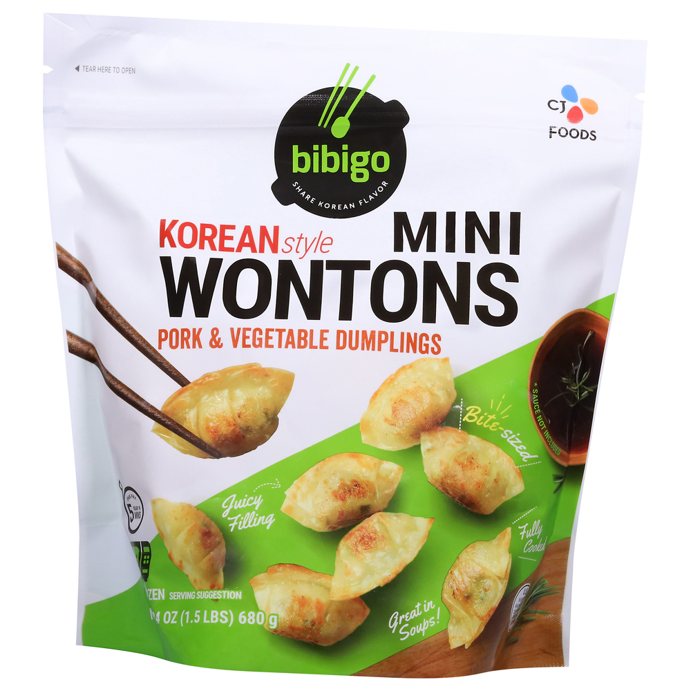 Bibigo Wontons Pork & Vegetable Mini Dumplings
