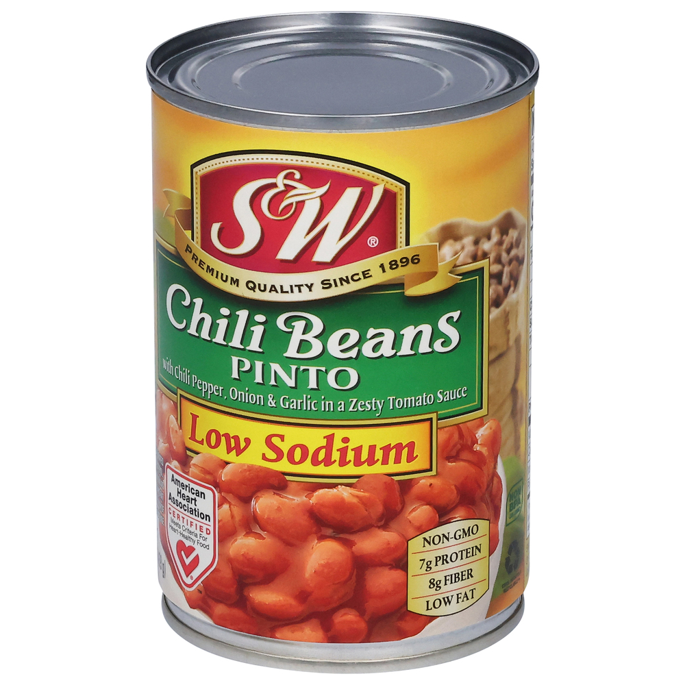 S&W Chili Beans, with Chili Pepper, Onion & Garlice in Tomato Sauce