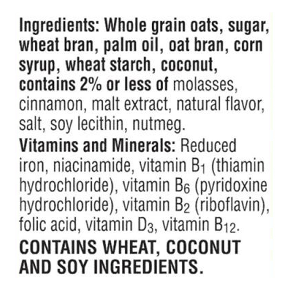 Cracklin' Oat Bran CerealIngredients