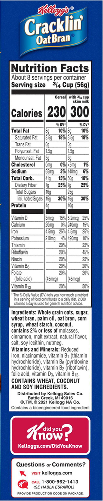 Cracklin' Oat Bran Cereal-Planogram-Right