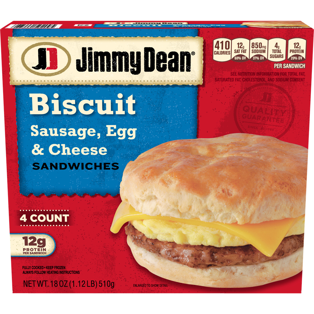Jimmy Dean Sandwiches, Sausage, Egg & Cheese, BiscuitHero