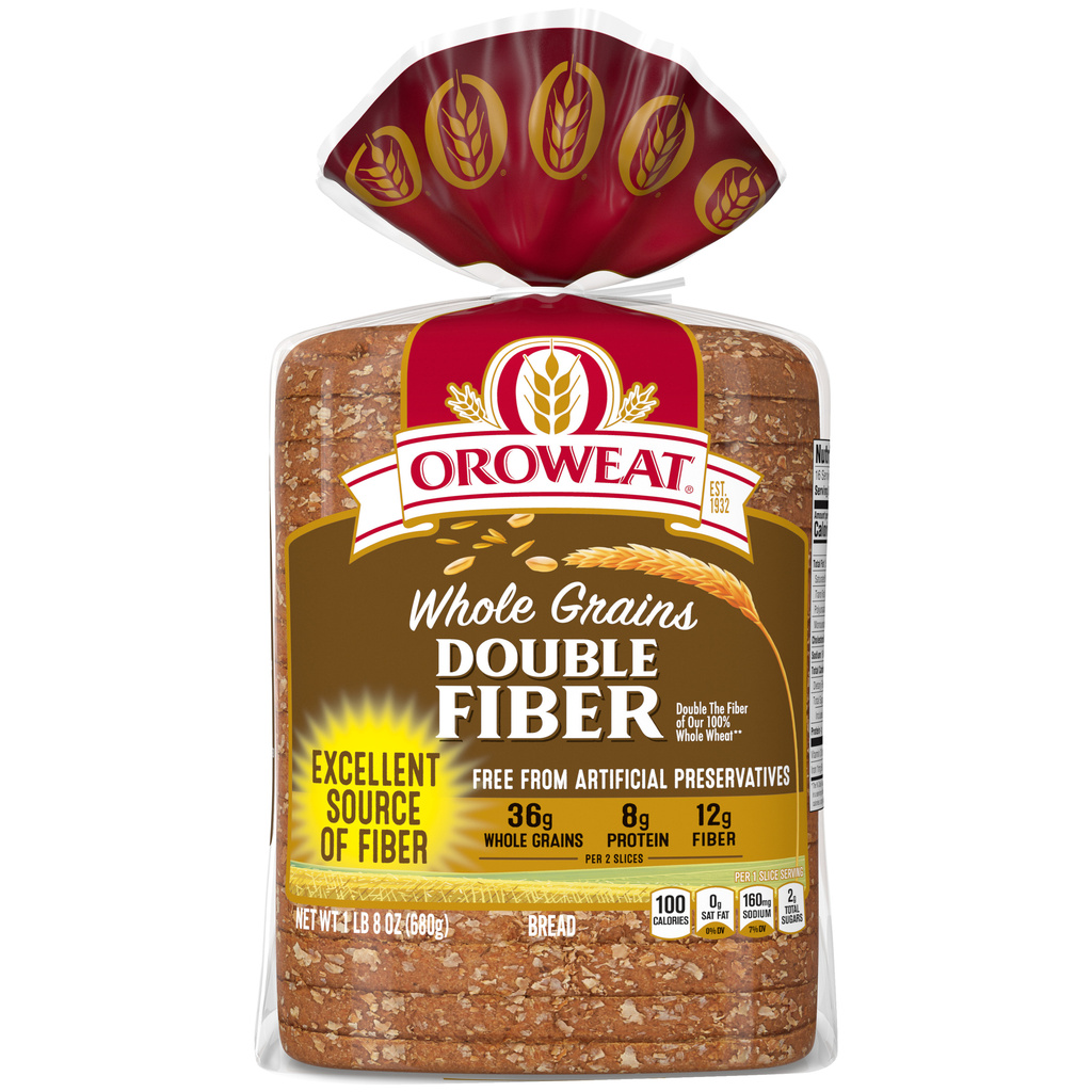 Oroweat Bread, Whole Grains, Double FiberMain