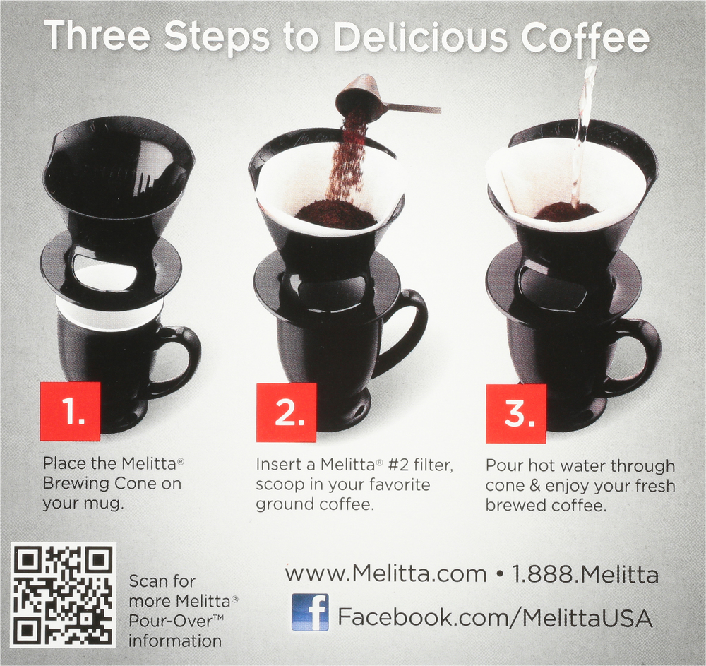 Melitta Pour Over Coffee Brewer Black