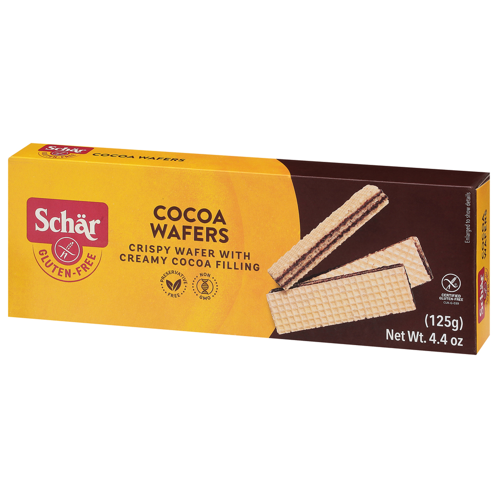 Schar Wafers, Gluten-Free, Cocoa
