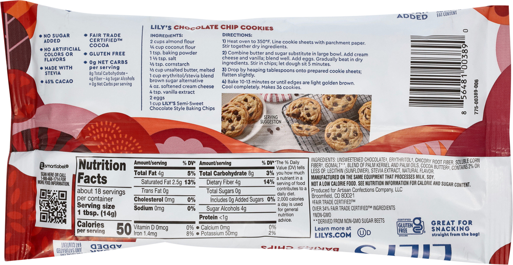 Lily's Semi-Sweet Chocolate Style Baking Chips