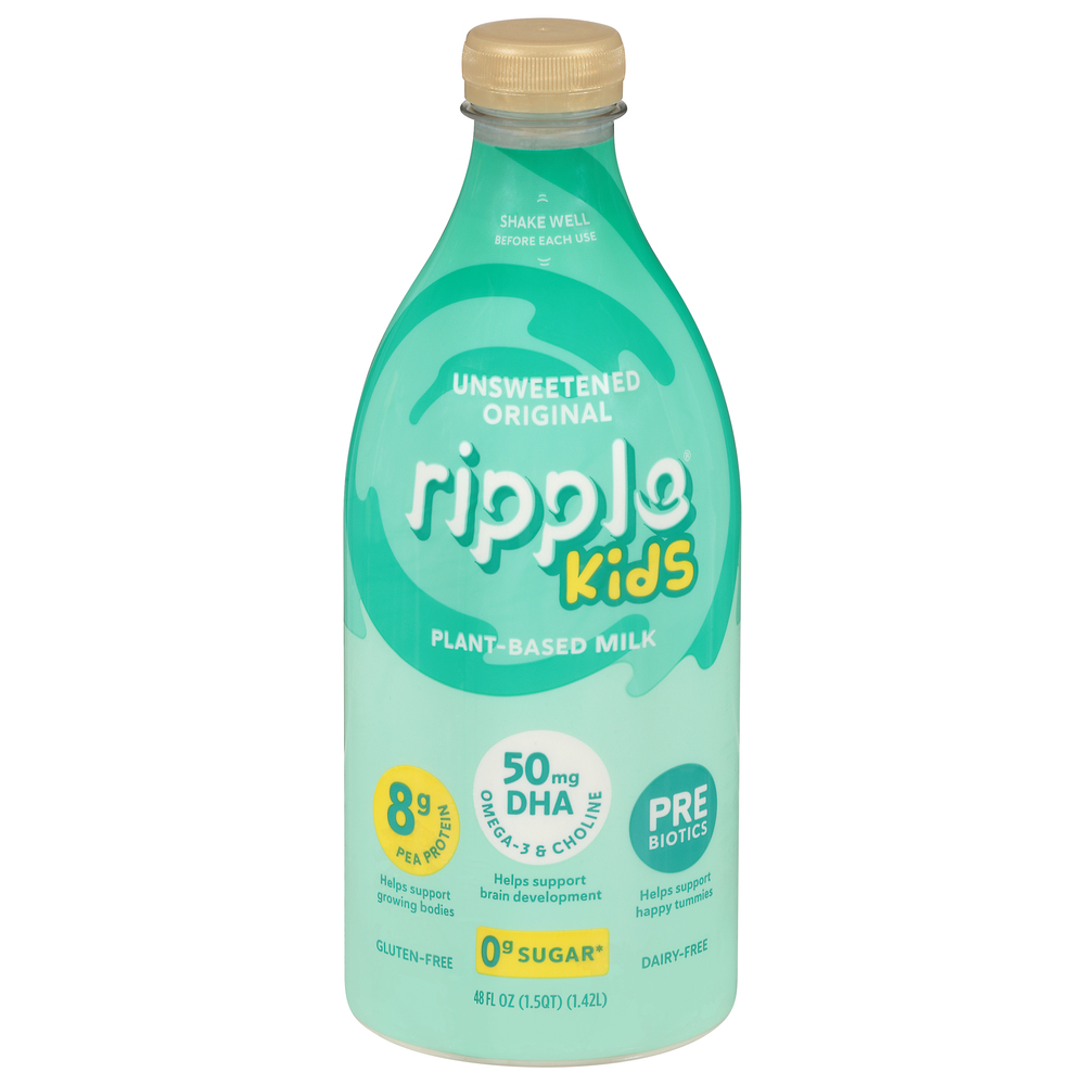Ripple Milk, Plant-Based, Unsweetened Original, Kids Ripple Milk, Plant-Based, Unsweetened Original, Kids