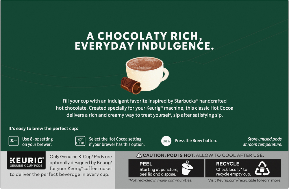 Starbucks hot cocoa k cups outlet