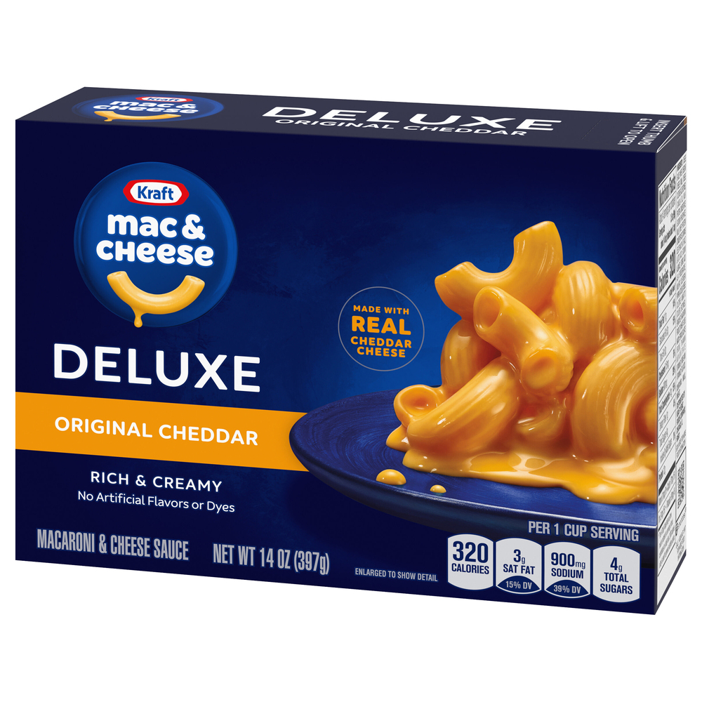 macaroni Kraft Deluxe Original Cheddar Mac & Cheese