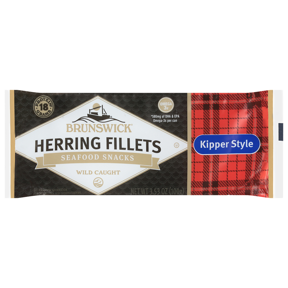Brunswick Kippered Herring Fillets Seafood SnacksMain