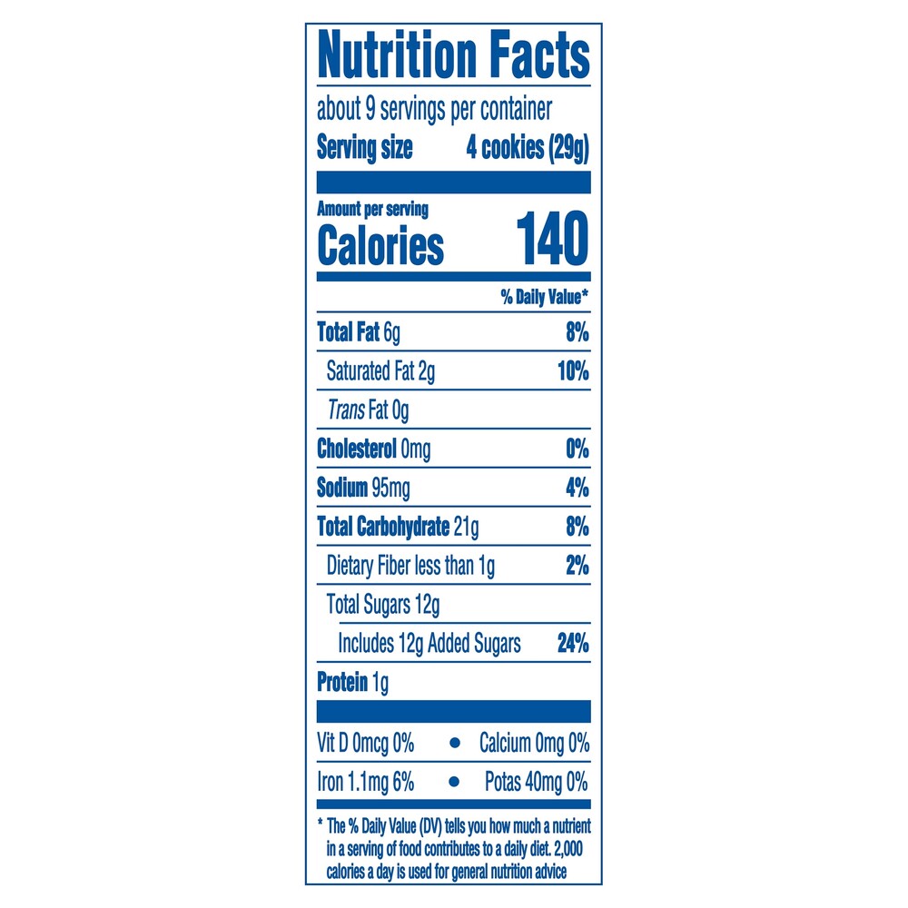 Oreo Thins Chocolate Sandwich CookiesNutritionFacts