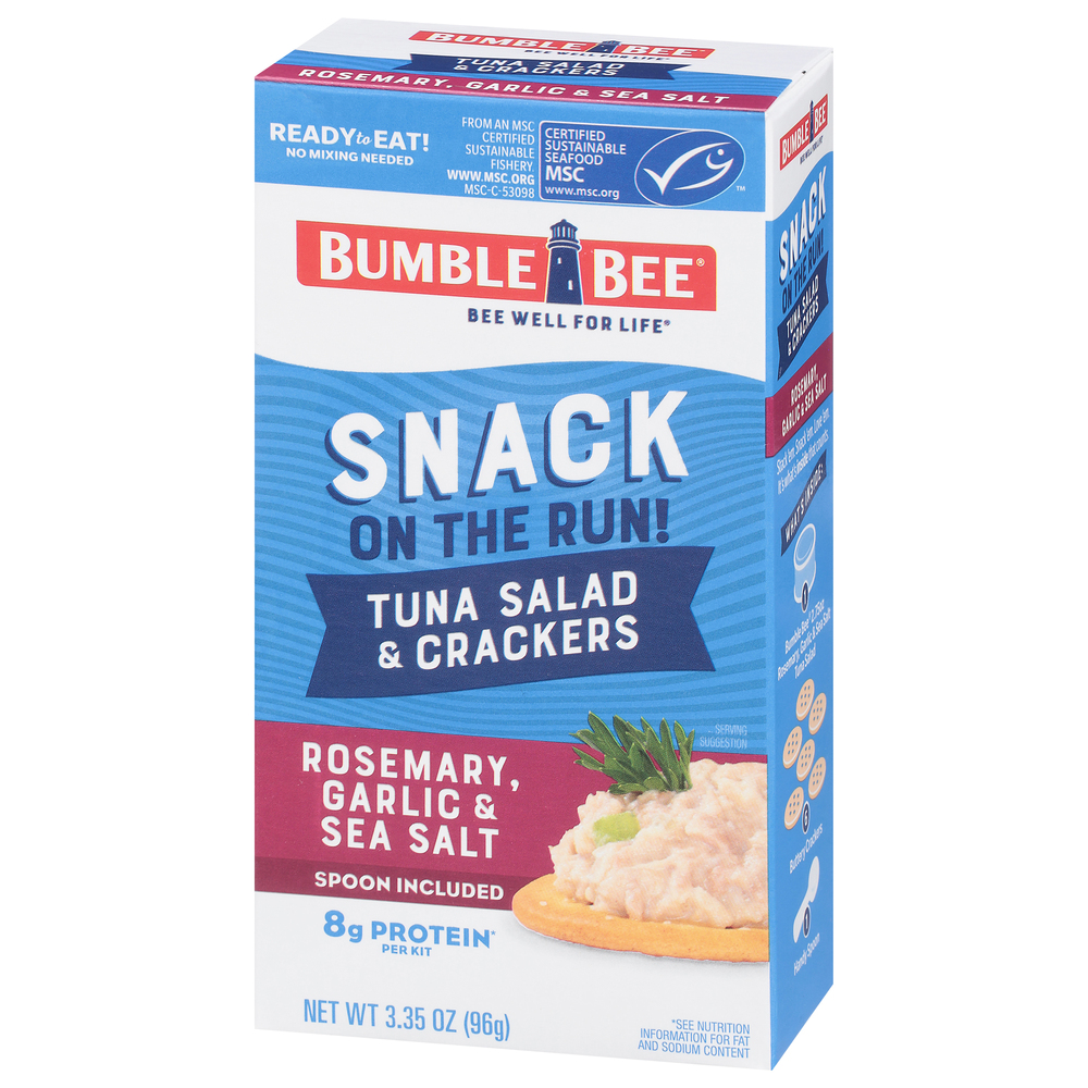 Bumble Bee Snack on the Run Snack on the Run! Rosemary, Garlic & Sea Salt Tuna Salad with